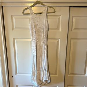 Lauren Ralph Lauren Cream Sleeveless Knit Midi Dress